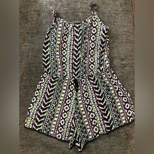 Girls Colorful Romper: Size 14